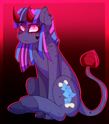 Size: 996x1132 | Tagged: safe, artist:aaa-its-spook, imported from derpibooru, oc, oc only, oc:spook, demon, demon pony, original species, pony, female, solo