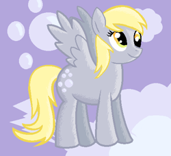 Size: 468x426 | Tagged: safe, artist:maverickmam, imported from derpibooru, derpy hooves, pegasus, pony, abstract background, female, mare, smiling, solo