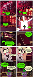 Size: 868x2046 | Tagged: safe, artist:dziadek1990, edit, edited screencap, imported from derpibooru, screencap, spike, comic, conversation, crossover, dialogue, hazbin hotel, requested art, screencap comic, slice of life, text