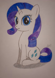 Size: 2613x3693 | Tagged: safe, artist:axelp, imported from derpibooru, rarity, pony, simple background, solo, traditional art, white background