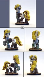 Size: 1785x3112 | Tagged: safe, artist:ubrosis, imported from derpibooru, oc, oc:ziti, pony, unicorn, fallout equestria, clothes, craft, female, mare, photo, sculpture, solo