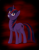 Size: 1496x1920 | Tagged: safe, artist:nebulastar985, imported from derpibooru, oc, oc only, oc:midnight star, pony, unicorn, fanfic:midnight star, abstract background, female, grin, horn, mare, smiling, solo, unicorn oc