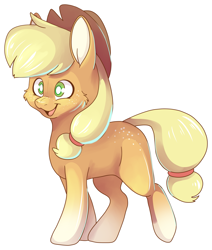 Size: 2681x3162 | Tagged: safe, artist:cutepencilcase, imported from derpibooru, applejack, earth pony, pony, cheek fluff, coat markings, cute, female, jackabetes, mare, missing cutie mark, open mouth, simple background, socks (coat marking), socks (coat markings), solo, transparent background