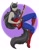 Size: 989x1280 | Tagged: safe, artist:hobbsmeerkat, imported from derpibooru, octavia melody, anthro, vampire, adventure time, axe, axe bass, bass guitar, boots, clothes, crossover, floating, guitar, hard rock, jeans, long hair, marceline, musical instrument, pants, reference, rock (music), rocktavia, shoes, solo, tanktop, weapon
