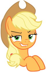 Size: 7000x11000 | Tagged: safe, artist:tardifice, imported from derpibooru, applejack, earth pony, pony, sparkle's seven, absurd resolution, bedroom eyes, lip bite, looking at you, simple background, solo, transparent background, vector