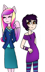 Size: 800x1280 | Tagged: safe, artist:norademonangel, imported from derpibooru, princess cadance, equestria girls, friendship games, britt mckillip, dean cadance, esmie, esmie (super monsters), ponied up, pony ears, simple background, super monsters, transparent background, wings