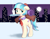 Size: 871x671 | Tagged: safe, artist:vinilyart, imported from derpibooru, coco pommel, earth pony, pony, city, cityscape, cocobetes, coffee, coffee mug, cute, fabric, female, floppy ears, full moon, looking at you, looking away, mare, moon, mouth hold, mug, solo, tray