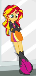 Size: 127x268 | Tagged: safe, imported from derpibooru, screencap, sunset shimmer, equestria girls, rainbow rocks, boots, clothes, cropped, shoes, skirt, solo