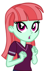 Size: 606x916 | Tagged: safe, artist:gmaplay, imported from derpibooru, melon mint, equestria girls, equestria girls series, pinkie pie: snack psychic, spoiler:eqg specials, cute, melondorable, pinkie pie snack psychic, simple background, solo, sports, transparent background