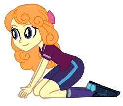 Size: 1251x1081 | Tagged: safe, artist:gmaplay, imported from derpibooru, orange sherbette, equestria girls, friendship games, spoiler:eqg specials, simple background, solo, sports, transparent background