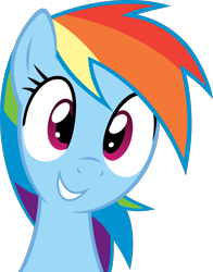 Size: 2500x3185 | Tagged: safe, artist:30clock, imported from derpibooru, rainbow dash, pegasus, pony, bust, cute, dashabetes, female, mare, portrait, simple background, solo, transparent background, vector