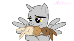 Size: 872x486 | Tagged: safe, artist:kichimina, imported from derpibooru, pony, rabbit, animal, animated, auction, auction open, bust, colored, commission, cute, female, gif, grin, happy, horn, hug, mare, show accurate, simple background, sitting, smiling, solo, spread wings, tree, vector, white background, wings, ych animation, your character here