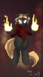 Size: 1080x1920 | Tagged: safe, artist:avelisva, imported from derpibooru, oc, alicorn, anthro, earth pony, human, pegasus, pony, unicorn, any gender, any race, auction open, chilling adventures of sabrina, clothes, cosplay, costume, fire, halloween, holiday, humanized, pyrokinesis, ych sketch