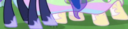 Size: 600x136 | Tagged: safe, imported from derpibooru, screencap, princess celestia, princess luna, the ending of the end, cropped, hoof shoes, hooves, legs, pictures of legs