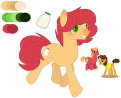 Size: 2724x2202 | Tagged: safe, artist:leanne264, imported from derpibooru, big macintosh, cheese sandwich, oc, earth pony, base used, color palette, cutie mark, freckles, gay, mac n cheese, magical gay spawn, male, offspring, parent:big macintosh, parent:cheese sandwich, parents:mac n cheese, shipping, simple background, stallion, transparent background