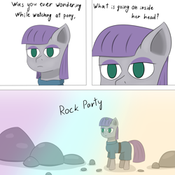 Size: 5315x5315 | Tagged: safe, artist:depressant, artist:thatsbadboi, imported from derpibooru, maud pie, comic, monologue, simple background, talking, white background