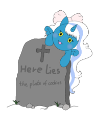 Size: 375x500 | Tagged: safe, artist:adoptishop, imported from derpibooru, oc, oc only, oc:fleurbelle, alicorn, pony, alicorn oc, blushing, bow, female, gravestone, hair bow, horn, mare, simple background, solo, tombstones, transparent background, wings, yellow eyes