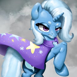 Size: 1280x1280 | Tagged: safe, artist:pankydrawuvu, imported from derpibooru, trixie, beanbrows, cute, diatrixes, eyebrows