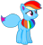 Size: 994x1028 | Tagged: safe, artist:rainbow eevee, artist:徐詩珮, imported from derpibooru, rainbow dash, oc, oc only, oc:rainbow eevee, eevee, base used, female, pokefied, pokémon, simple background, smiling, solo, species swap, transparent background