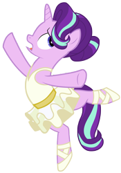 Size: 7000x10000 | Tagged: safe, artist:tardifice, imported from derpibooru, starlight glimmer, pony, a royal problem, absurd resolution, clothes, glimmerina, simple background, solo, transparent background, tutu, vector