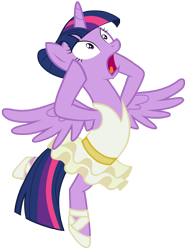 Size: 7000x9300 | Tagged: safe, artist:tardifice, imported from derpibooru, twilight sparkle, alicorn, pony, absurd resolution, ballerina, clothes, simple background, solo, transparent background, tutu, twilarina, twilight sparkle (alicorn), vector