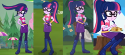 Size: 1241x550 | Tagged: safe, imported from derpibooru, sci-twi, twilight sparkle, equestria girls, equestria girls series, sunset's backstage pass!, the road less scheduled, the road less scheduled: microchips, spoiler:eqg series (season 2), beautiful, boots, clothes, glasses, shoes, solo