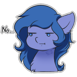 Size: 512x512 | Tagged: safe, artist:tokokami, imported from derpibooru, oc, oc only, oc:shadow blue, pony, cute, female, simple background, solo, sticker, transparent background