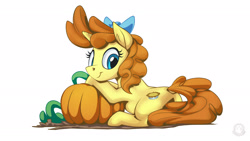 Size: 1920x1080 | Tagged: safe, artist:mysticalpha, imported from derpibooru, pumpkin cake, pony, cute, older, older pumpkin cake, pumpkin, pumpkinbetes, simple background, solo, white background