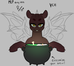 Size: 1785x1593 | Tagged: safe, artist:liefsong, imported from derpibooru, advertisement, cauldron, commission, halloween, holiday, witch, ych example, your character here