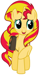 Size: 7000x13200 | Tagged: safe, artist:tardifice, imported from derpibooru, sunset shimmer, pony, unicorn, equestria girls, mirror magic, spoiler:eqg specials, absurd resolution, bag, female, mare, open mouth, raised hoof, saddle bag, simple background, solo, transparent background, vector