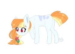 Size: 700x500 | Tagged: safe, artist:ayoarts, imported from derpibooru, oc, oc only, earth pony, pony, commission, female, flower, simple background, solo, transparent background, ych result