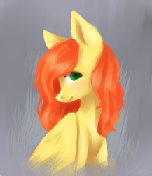 Size: 1479x1702 | Tagged: safe, artist:daringpineapple, imported from derpibooru, oc, oc only, oc:phoenix feather, pegasus, pony, bust, female, mare, portrait, solo