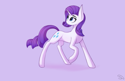 Size: 4475x2902 | Tagged: safe, artist:stravy_vox, artist:stravyvox, imported from derpibooru, rarity, pony, unicorn, female, high res, mare, purple background, simple background, solo