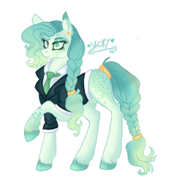 Size: 1920x1993 | Tagged: safe, artist:nightingalewolfie, imported from derpibooru, oc, oc only, oc:precious prentiss, earth pony, pony, clothes, female, mare, simple background, solo, suit, transparent background