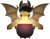 Size: 1846x1456 | Tagged: safe, artist:liefsong, imported from derpibooru, oc, oc only, oc:bat wings, oc:fiya, bat pony, pony, vampire, vampire bat pony, bat ponified, bat wings, bite mark, cauldron, commission, fangs, race swap, simple background, solo, species swap, spread wings, transparent background, wings, ych result
