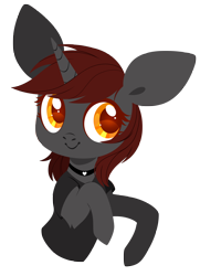 Size: 4000x5538 | Tagged: safe, artist:belka-sempai, imported from derpibooru, oc, oc only, oc:ember stone, pony, unicorn, bust, cute, female, lineless, portrait, simple background, solo, transparent background