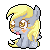 Size: 50x50 | Tagged: safe, artist:kiss-the-iconist, imported from derpibooru, derpy hooves, pegasus, pony, adorble, cute, derpabetes, icon, pixel art, simple background, solo, transparent background