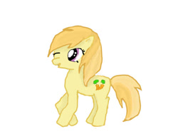 Size: 640x480 | Tagged: safe, artist:purrlord, imported from derpibooru, noi, earth pony, pony, 1000 hours in ms paint, cute, cutie mark, female, mare, noiabetes, older, older noi, simple background, solo, white background, wrong cutie mark