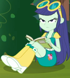 Size: 389x434 | Tagged: safe, imported from derpibooru, screencap, blueberry cake, equestria girls, equestria girls series, lost and pound, spoiler:eqg series (season 2), blueberry cake is not amused, cropped, lost and pound: rarity, solo