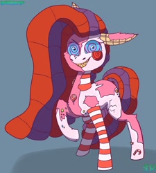 Size: 1280x1420 | Tagged: safe, artist:mintieisoverparty, imported from derpibooru, candy mane, oc, oc:candymare, candy pony, food pony, original species, pony, food, nightmare night, ponified, something sweet to bite