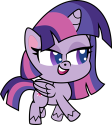 Size: 7488x8356 | Tagged: safe, artist:thatusualguy06, imported from derpibooru, twilight sparkle, alicorn, pony, my little pony: pony life, spoiler:pony life s01e29, .svg available, absurd resolution, female, g4.5, mare, open mouth, pony life accurate, show accurate, simple background, solo, transparent background, twilight sparkle (alicorn), vector, zound off