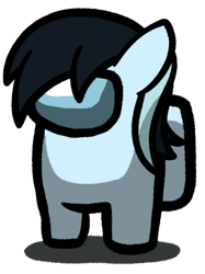 Size: 2048x2732 | Tagged: safe, artist:captshowtime, imported from derpibooru, part of a set, oc, oc only, oc:cowwy, oc:cyaera, original species, pony, among us, commission, crewmate, crewsona, simple background, solo, transparent background, ych result, your character here