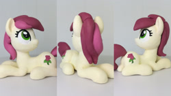 Size: 3416x1920 | Tagged: safe, artist:sparkle257, imported from derpibooru, roseluck, pony, figurine, irl, lying down, photo, prone, solo