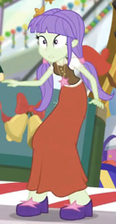 Size: 301x577 | Tagged: safe, imported from derpibooru, screencap, starlight, starshine, equestria girls, equestria girls series, holidays unwrapped, spoiler:eqg series (season 2), background human, clothes, dashing through the mall, long skirt, skirt, solo