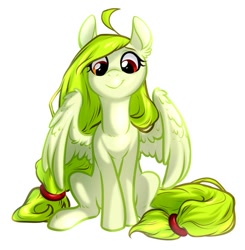 Size: 591x604 | Tagged: safe, artist:helemaranth, imported from derpibooru, oc, oc only, oc:lemony light, pegasus, pony, female, mare, pegasus oc, simple background, solo, white background, wings