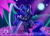 Size: 3500x2500 | Tagged: safe, artist:leonkay, imported from derpibooru, princess luna, alicorn, pony, cute, dreamscape, eyes closed, female, flower, full moon, harp, hoof hands, leonkay is trying to murder us, lunabetes, mare, moon, musical instrument, night, playing, signature, sitting, smiling, solo, stars, weapons-grade cute