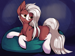 Size: 3031x2288 | Tagged: safe, artist:arume_lux, artist:luxsimx, imported from derpibooru, oc, oc only, oc:serenade of libris, earth pony, pony, butt freckles, freckles, frickles, lying down, prone, solo