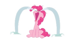 Size: 3267x1836 | Tagged: safe, artist:freefraq, imported from derpibooru, pinkie pie, pony, crying, ocular gushers, simple background, solo, transparent background, vector