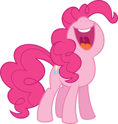 Size: 2384x2515 | Tagged: safe, artist:soren-the-owl, imported from derpibooru, pinkie pie, pony, open mouth, simple background, solo, transparent background, uvula, vector, volumetric mouth