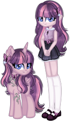 Size: 1132x1946 | Tagged: safe, artist:fantarianna, imported from derpibooru, fluttershy, twilight sparkle, oc, oc:flutterlight, alicorn, pony, equestria girls, clothes, equestria girls-ified, flutterlight, fusion, hairpin, human and pony, human ponidox, jewelry, necklace, self ponidox, shoes, simple background, socks, transparent background, twilight sparkle (alicorn)
